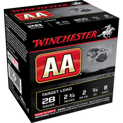 Winchester AA Target Loads 28 Ga 2 3/4" 3/4 Oz Case 250 Rd